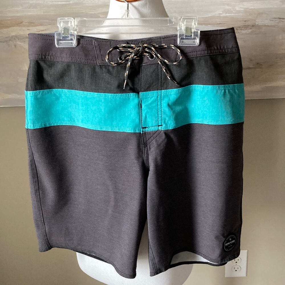 Rip Curl Dark Gray/Teal Performance Board Shorts - image 1